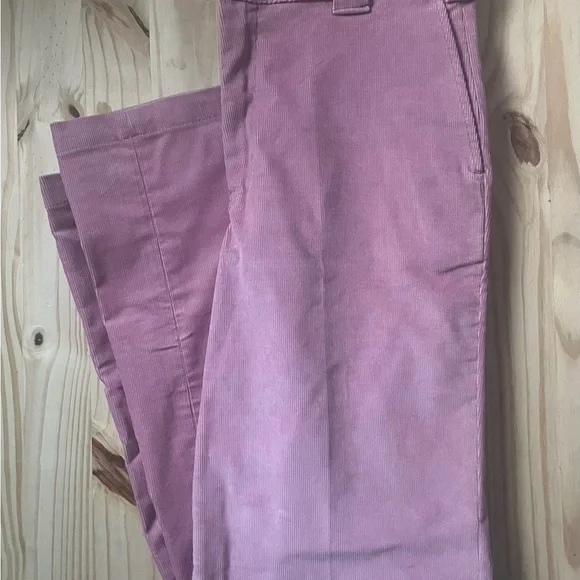 Dickies Pink Corduroy Wide Leg Pants pockets high waist pockets NWOT - Picture 2 of 9